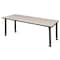 Regency Rectangular Mobile Tables, 66 W, 24 L, 23-34 H, Wood, Metal, Maple MT6624PLAPCBK - alternate 4